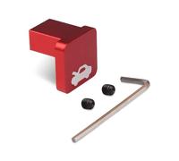 QODOLSI 1 PC Car Engine Hood Lock Handle, Tilt Control Switch Button with Mounting Accessory, Hood Latch Release Handle Repair Kit, Compatible with Honda 1996-2011 Civic Ridgeline Element CR-V (Red)