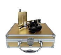 qodxcrfv Surgical Headband Magnifier with Light - 3.5X Dental Loupes, 420mm Focus, Adjustable, Optical Glass Lens, Lightweight Design & Aluminium Storage Case - Dentist Essential