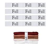 QoeCycth 4PCS Bed Sheet Organizer Bands, Storage Labels and Sheet Keepers for Linen Closet - Elastic Bedding Straps for Foldable Bedsheet, Pillow Case, Duvet (Full)