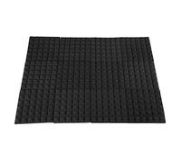 Qoekacy Charcoal Acoustic Foam Tiles Soundproofing Foam Panels Studio Sound Padding 2 x 10 x 10 Inch(Black)