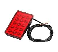 Qoekacy LED Car Brake Light 15LED F1 Universal Shell Pilot Light Car Rear Spoiler LED Brake Light Tail Light Red Shell