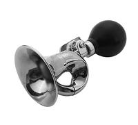 Qoekacy Non-Electronic Trumpet Loud Bicycle Cycle Bike Bell Vintage Retro Bugle Hooter Horn silver