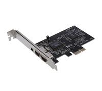 Qoekacy PCI Express x1 PCI-E FireWire 1394a IEEE1394 Controller Card 3 Port For Desktop