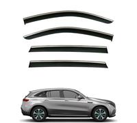 QOEMRHELT 4pc Set In-Channel Wind Deflectors, for Mercedes-Benz EQC N293 2020 Window Visors Rain Guards Vent Visors Rain & Sun Protection,Car Accessories