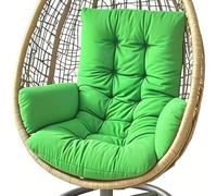 QOEUIUJ Egg Chair Cushion Replacement, Thickened Hanging Basket Seat Cushions, Indoor/Outdoor Patio Hammock Swing Chair Pad, Washable Egg Swing Cushion (Only Cushion)(Fruit Green)