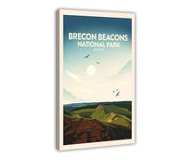 QOGDAF Brecon Beacons Pen-Y-Fan South Wales Canvas Poster Bedroom Decor Landscape Office Room Decor Gift 08x12inch(20x30cm)