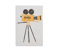 QOGDAF Cine Camera Canvas Poster Wall Art Decor Print Picture Paintings for Living Room Bedroom Decoration 12x18inch(30x45cm)