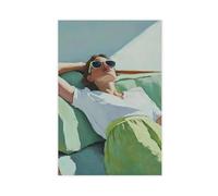 QOGDAF Poolside Lounger Slim Aarons Canvas Poster Bedroom Decor Landscape Office Room Decor Gift 12x18inch(30x45cm)