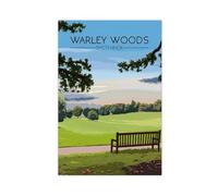 QOGDAF Warley Woods Smethwick Travel Canvas Poster Wall Art Decor Print Picture Paintings for Living Room Bedroom Decoration 20x30inch(50x75cm)