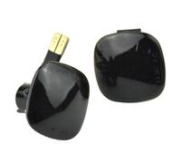 QOGJSG For A3 A4 A8 1994-2002 4D0949127 1U0949127B 1U0949127C Dynamic Side Marker Turn Signal Lights Dynamic Rearview Mirror Indicator Lamp(Smoked Lens)