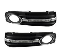 QOGJSG For A4 A4L B8 2009 2010 2011 2012 LED Daytime Running Lights Daylight Fog Lamp Cover Hole Dynamic Rearview Mirror Indicator Lamp