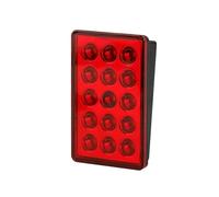 QOGJSG LED Car Brake Light 15LED Universal Shell Pilot Light Car Rear Spoiler LED Brake Light Tail Light Red Shell Third Centre Center Tail Stop Lamp