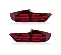 QOGJSG Rear Tail Light Lamp For City 2014 2015 2016 2017 2018 2019 LED Auto Taillight Rear Light Dynamic Turn Signal Accessories(Red Model A)
