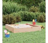 qohoio 825030 Sandbox with Seats Square Solid Wood Pine Wooden Outdoor Sandbox for kids Ages 3-8, Fir Wood Sand Pit for Backyard Garden