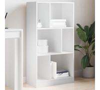 qohoio Bookcase White 57x28.5x107.5 cm Engineered Wood,Wooden Bookcase,Free Standing Shelving Stand Rack,Bookshelf Storage Display Unit
