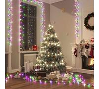 qohoio Compact LED String with 400 LEDs Pastel Multicolour 13 m PVC,Fairy Lights,String Lights Wire Light for Indoor Outdoor,Bedroom,Wedding Decor,Party,Christmas,Tree Decoration