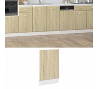 qohoio Dishwasher Panel Sonoma Oak 45x3x67 cm Engineered Wood,Dishwasher Cover for Door Front,Decorative Kitchen Dishwasher Panel Refrigerator Decor