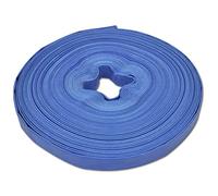qohoio Flat Hose 100 m 1" PVC-Layflat Discharge Hose Pipe Compatible with Submersible Water Pump - PVC Reinforced