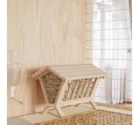 qohoio Rabbit Hay Feeder 44x33x33 cm Solid Wood Fir,Hay Feeder for Rabbit - Wood Hay Holder for Small or Medium Rabbits,Bunny,Guinea Pig - Wooden Animal Feed Food Box