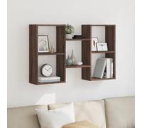 qohoio Wall Shelf Brown Oak 96x18x60 cm Engineered Wood|Floating Shelves| Shelves for Wall | Wall Shelves for Bedroom, Living Room, Bathroom & Kitchen | Floating Shelf | Wall Shelf for Décor