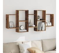 qohoio Wall Shelf Old Wood 159x18x65 cm Engineered Wood|Floating Shelves| Shelves for Wall | Wall Shelves for Bedroom, Living Room, Bathroom & Kitchen | Floating Shelf | Wall Shelf for Décor