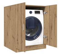 qohoio Washing Machine Cabinet Artisan Oak 70.5x71.5x91.5 cm-Over Toilet Freestanding Rack,Floor Bathroom Storage Space Saving Laundry Shelf