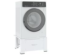 qohoio Washing Machine Pedestal with Drawer White-Washing machine base,adjustable washing machine base for refrigerator,dryer and freezer