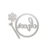 Qoiseys Cheer Metal Die Cuts for Card Making,Cutting Dies Cut Stencils for DIY Scrapbooking Photo Album Decorative Paper Crafting Embossing Template
