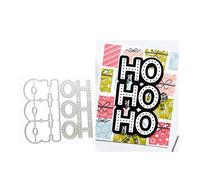 Qoiseys Christmas HO! Metal Die Cuts for Card Making,Cutting Dies Cut Stencils for DIY Scrapbooking Photo Album Decorative Paper Crafting Embossing Template