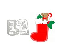 Qoiseys Christmas Stocking Metal Die Cuts for Card Making,Cutting Dies Cut Stencils for DIY Scrapbooking Photo Album Paper Crafting Embossing Template