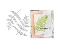 Qoiseys Fern leaves Metal Die Cuts for Card Making,Cutting Dies Cut Stencils for DIY Scrapbooking Photo Album Decorative Paper Crafting Embossing Template