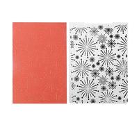 Qoiseys Fireworks Plastic Embossing Folders for Card Making,Embossing Machine Template Paper Card Embossing Stencil for DIY Scrapbooking Photo Album Card Paper Craft Decoration