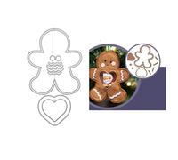 Qoiseys Gingerbread Man Metal Die Cuts for Card Making,Cutting Dies Cut Stencils for DIY Scrapbooking Photo Album Decorative Paper Crafting Embossing