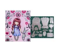 Qoiseys Girls Metal Die Cuts for Card Making,Cutting Dies Cut Stencils for DIY Scrapbooking Photo Album Decorative Paper Crafting Embossing (06)