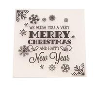 Qoiseys Merry Christmas and Happy New Year Plastic Embossed Folders for Card Making,Embossing Machine Template for DIY Scrapbooking Photo Album Card Paper Craft Decoration Stamps Template Mold