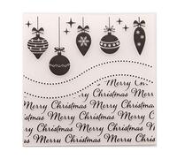 Qoiseys Merry Christmas Lantern Plastic Embossing Folders for Card Making,Embossing Machine Template Paper Card Embossing Stencil for DIY Scrapbooking Photo Album Card Paper Craft Decoration