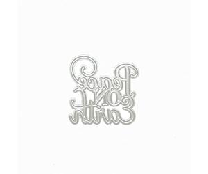 Qoiseys Peace on Earth Metal Die Cuts for Card Making,Cutting Dies Cut Stencils for DIY Scrapbooking Photo Album Decorative Paper Crafting Embossing Template