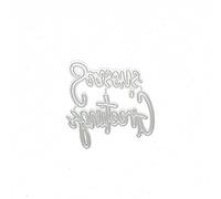 Qoiseys Season's Greetings Metal Die Cuts for Card Making,Cutting Dies Cut Stencils for DIY Scrapbooking Photo Album Decorative Paper Crafting Embossing Template
