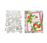 Qoiseys Strawberry Metal Die Cuts for Card Making,Cutting Dies Cut Stencils for DIY Scrapbooking Photo Album Decorative Paper Crafting Embossing Template