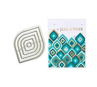 Qoiseys Tear-Drop Shaped Metal Die Cuts for Card Making,Cutting Dies Cut Stencils for DIY Scrapbooking Photo Album Paper Crafting Embossing Template