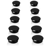QOJOPU Fridge Magnets, 10PCS Strong Magnet - Black Round Decorative Mini Magnets Heavy Duty for Crafts, Notice Board - Small Cute Whiteboard Magnets or Adults, Office, School,Classroom - Magnetic Dots