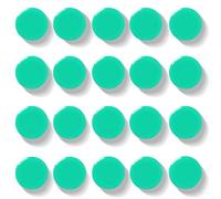 QOJOPU Fridge Magnets, 20PCS Green Round Strong Magnet, Small Heavy Duty Magnets for Whiteboard, Notice Board & Crafts, Decorative Magnets for Adults, Map, Office & Classroom - Cute Mini Magnetic Dots