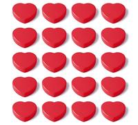QOJOPU Fridge Magnets - 20PCS Red Heart Strong Magnet Mini Magnets for Whiteboard, Notice Board, Crafts - Small Magnets Heavy Duty Cute Decorative Magnet for Home, Kitchen, Office, School, Classroom