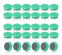 QOJOPU Fridge Magnets, 30PCS Strong Magnet - Green Round Decorative Mini Magnets Heavy Duty for Crafts, Notice Board - Small Cute Whiteboard Magnets or Adults, Office, School,Classroom - Magnetic Dots