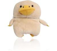 QoKcoahn Cute Cartoon Plush Case for AirPods 4 4rd Generation Case,3D Kawaii Fluffy Duck Soft Silicone Cover with Keychain Cool Funny Boys Girls Women for AirPods 4