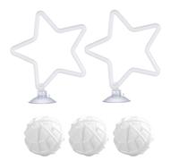 qokeeu Betta Fish Enrichment Toys - 2-Piece Interactive Exercise Ring,Fish Tank Toys Training Hoop Set - for Play Training Swimming Feeding Entertainment Habitat Keepers