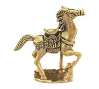 qokeeu Brass Horse Statue Decoration Metal Sculpture for Wealth and Prosperity Rustic Table Figure for 2026 Moon New Year Christmas Birthday Holiday Home
