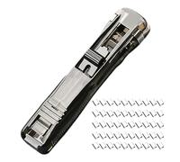 qokeeu Handheld Paper Clam Clip Dispenser - Document Organizing Binder Clamp,Portable Fast Paper Clippers,for School College Work Study Paperwork Travel Classroom