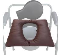 qokeeu Highly Padded Raised Toilet Seat for Seniors, Comfortable Thickened PU Leather, Comfort Booster Seat for Seniors, for Women, Men, Grandmothers, Home, Bathroom, Apartment, Hotel