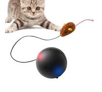 qokeeu Interactive Cat Ball, Interactive Rolling Game with Chewing Option, Movable Play Ball for Cats, for Pets, Cats, Dogs, Indoors, Outdoors, Everyday Life, Birthday Gift